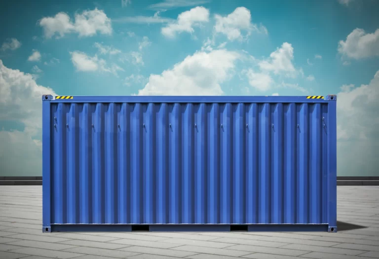 what are shipping containers made of